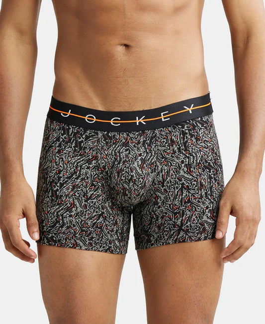#NY02 Super Combed Cotton Elastane Stretch Printed Trunk with Ultrasoft Waistband