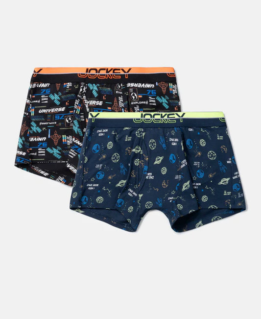 #PB03 Super Combed Cotton Elastane Stretch Printed Trunk with Ultrasoft Waistband