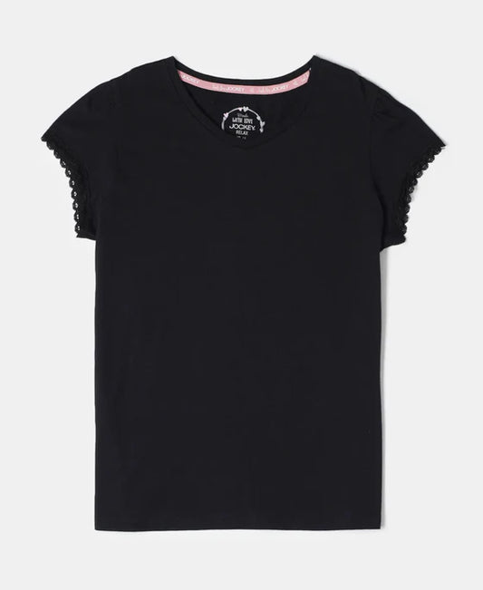 #RG01 Girl's Super Combed Cotton Solid Short Sleeve T-Shirt