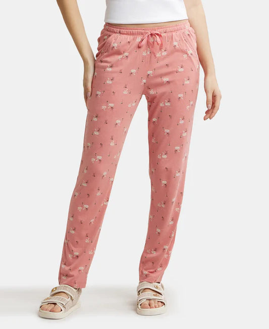 #RX09 Micro Modal Cotton Relaxed Fit Printed Pyjama with Side Pocket