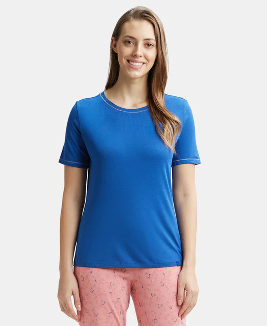 #RX71 Micro Modal Cotton Relaxed Fit Round neck Half Sleeve T-Shirt -