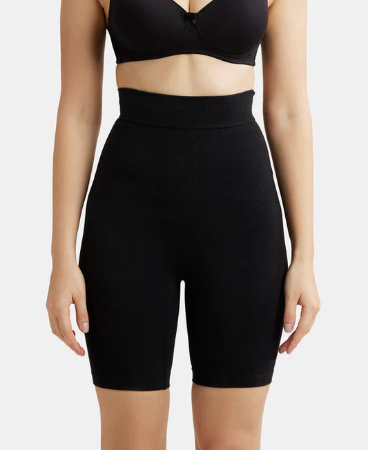 #SH08 High Waist Cotton Rich Elastane Stretch Seamfree Shorts Shapewear with Breathable Inner Thigh Panel