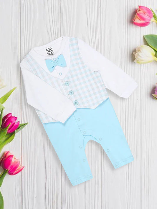 Baby Boy's Vest Set With Bow Tie