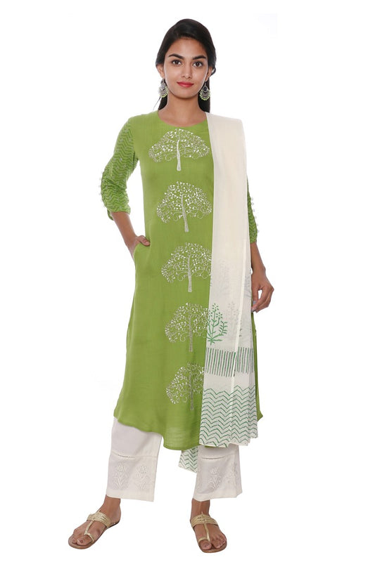 3 Pcs Kurta Set#SKD15481