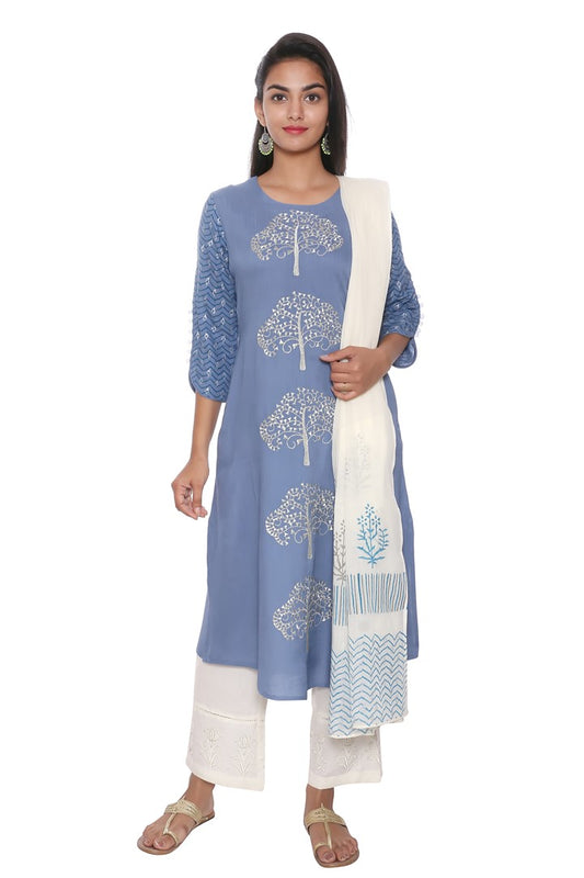 3 Pcs Kurta Set#SKD15481