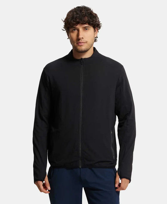 #SP17 Soft Touch Microfiber Elastane Stretch Jacket with Thumbhole Styling