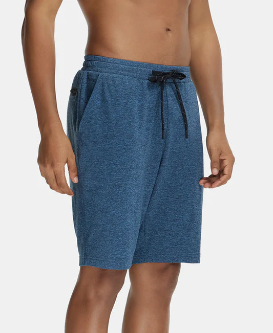#SP19 Soft Touch Microfiber Elastane Stretch Shorts with Back Zipper Pocket and StayFresh Treatment