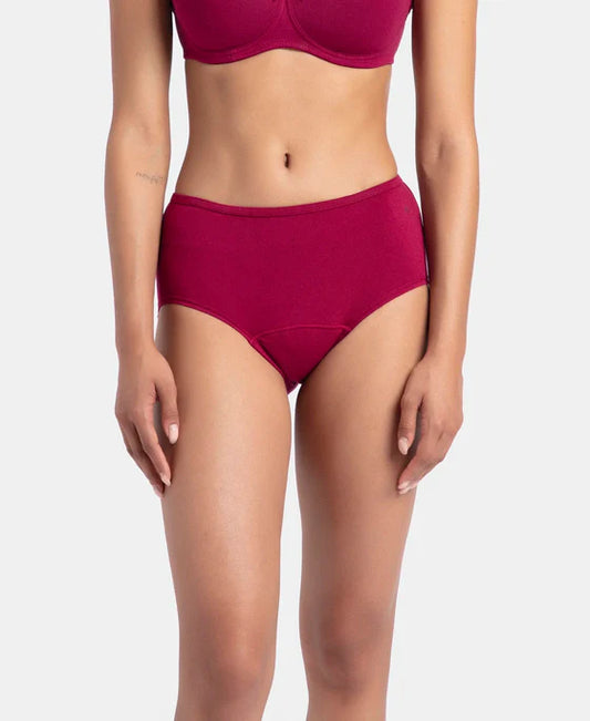 #SW05  Super Combed Cotton Elastane Stretch Period Panty with Leak Proof Inner Absorbent Layer and StayFresh Treatment