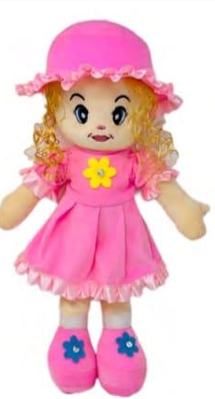 Gloveleya Personalized Baby Dolls Soft Rag Doll Costomized Name Gifts Curly Spring