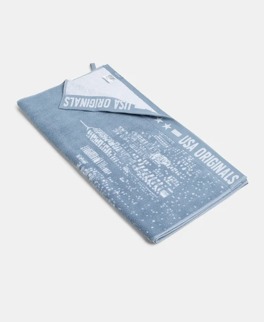 #T124 Cotton Rich Terry Ultrasoft and Durable Printed Bath Towel