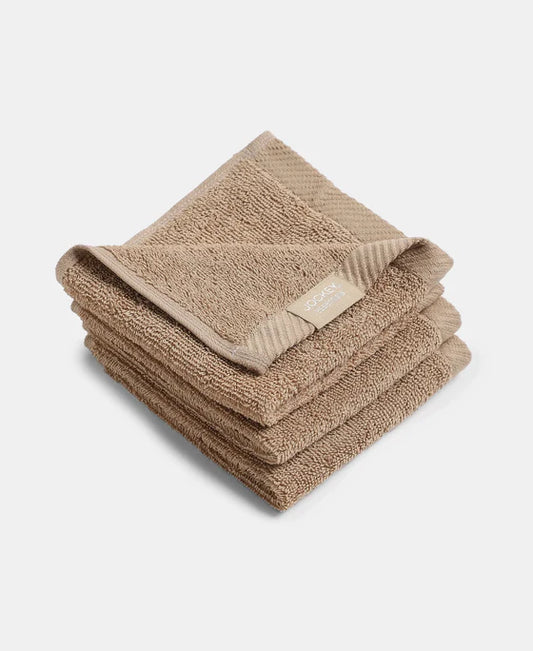 #T301 Pack of 6 Cotton Terry Ultrasoft and Durable Solid Face Towe