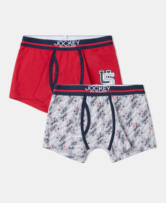 #UB03 Super Combed Cotton Elastane Stretch Printed Trunk with Ultrasoft Waistband -