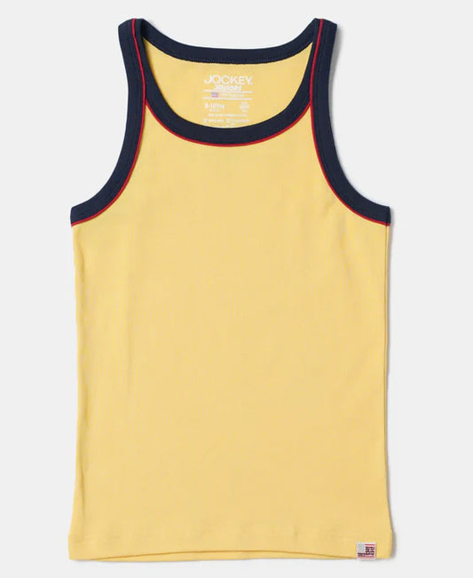#UB21 Super Combed Cotton Rib Fabric Sleeveless Vest