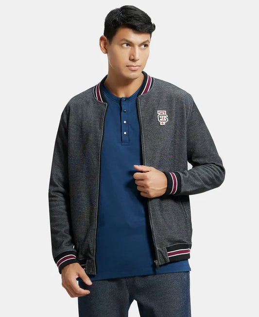 #UM35 Super Combed Cotton Rich Jacket with Ribbed Cuffs