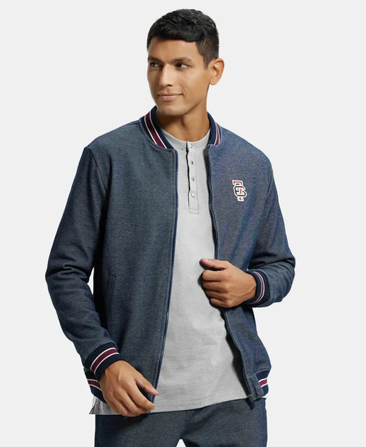 #UM35 Super Combed Cotton Rich Jacket with Ribbed Cuffs