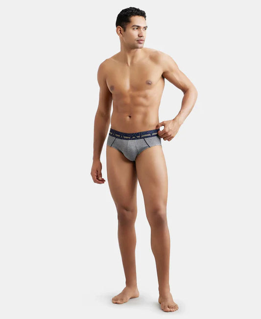 #US14 Super Combed Cotton Solid Brief with Ultrasoft Waistband -