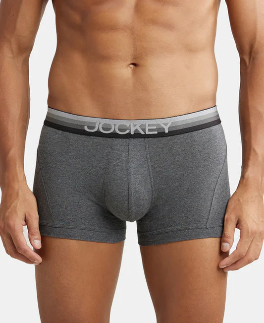 #US20 Super Combed Cotton Elastane Stretch Solid Trunk with Ultrasoft Waistband