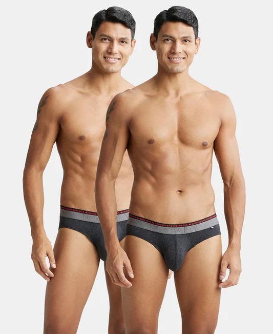 #US59 Super Combed Cotton Elastane Stretch Solid Brief with Ultrasoft Waistband