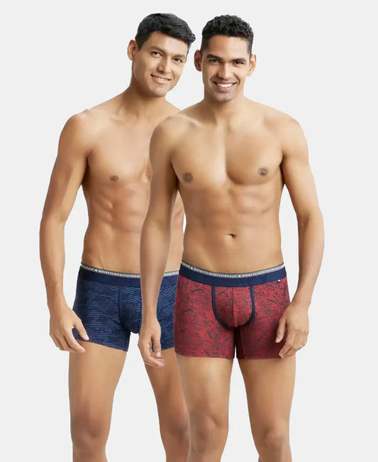 #US63 Super Combed Cotton Elastane Stretch Printed Trunk with Ultrasoft Waistband