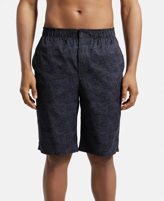 #US88 Super Combed Mercerized Cotton Woven Fabric Bermuda with Side Pockets