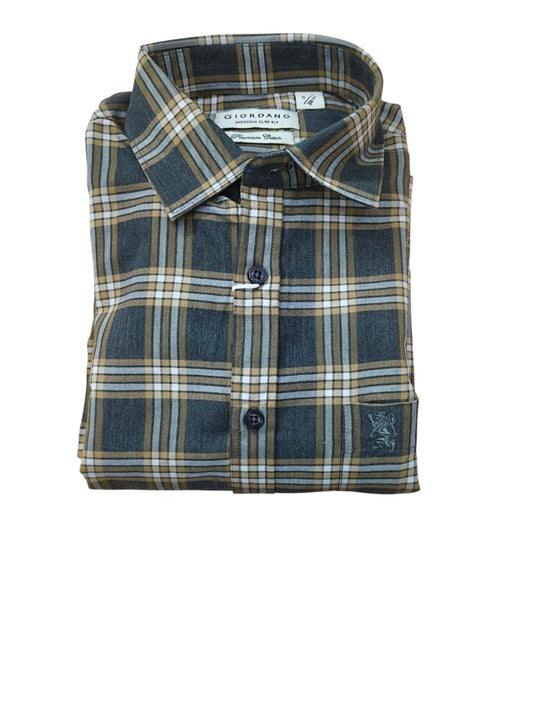 Checked Shirt #GMSHI782410 YLW