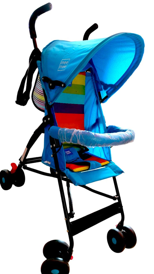 Advanced Stylish Baby Stroller Pram with Quick One-Hand Folding (Blue)