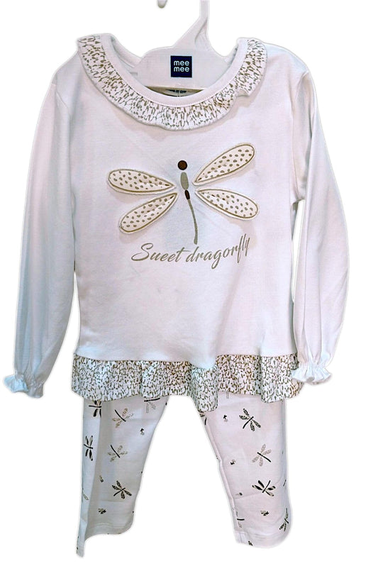 Mee Mee Cotton White Legging Set