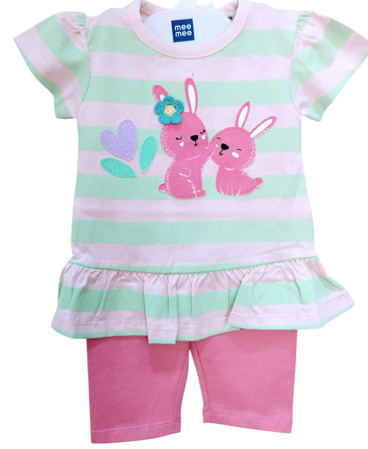 Mee Mee Cotton White Legging Set