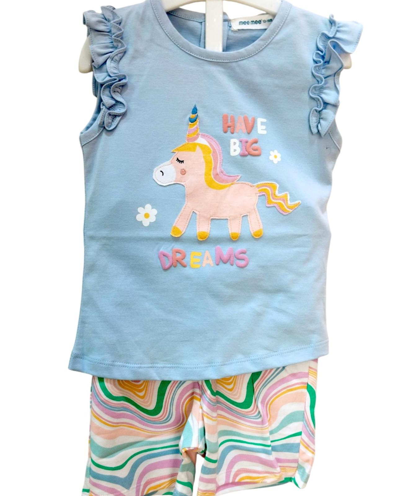 Mee Mee Lilac Teddy Print Cotton Short Set – Adorable & Comfortable Outfit for Kids