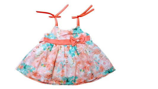 MEE MEE Peach Cotton Frock