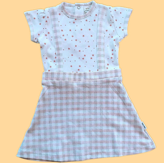 MEE MEE Peach Cotton Frock