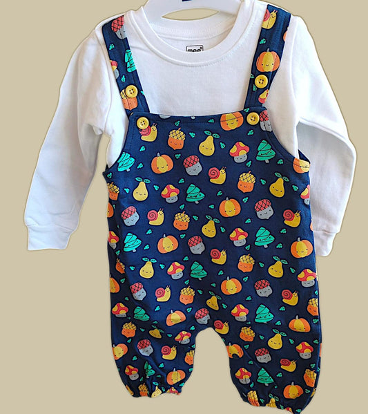 Mee Mee Denim Romper Set