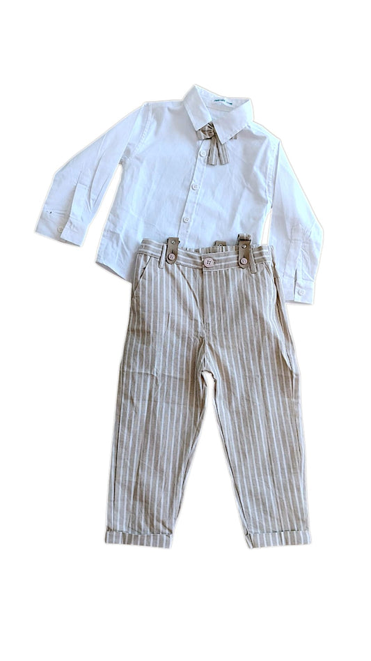 Printed Cotton Trouser Set For Boys