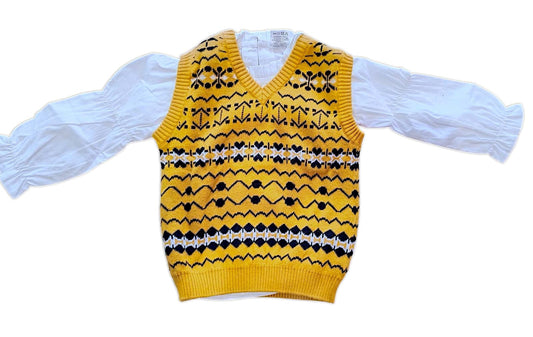 Girls Top - Ecru Melange