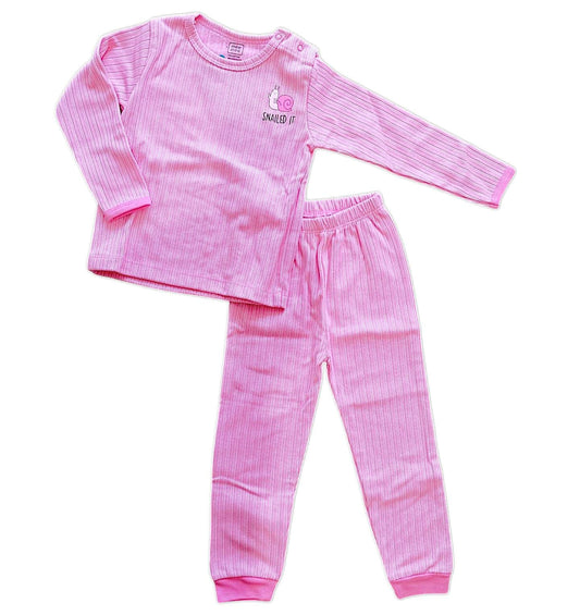Cotton Thermal Set Pink