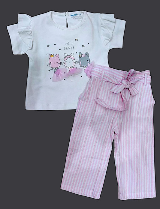 Girls Top With Pant Set