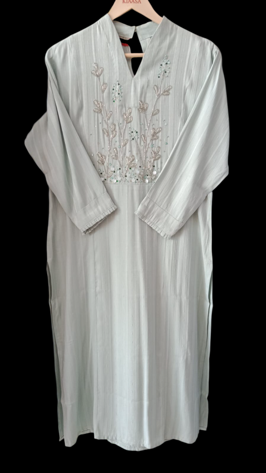 collar v-,neck , straight , Kurta #KS-S25-KR-0029