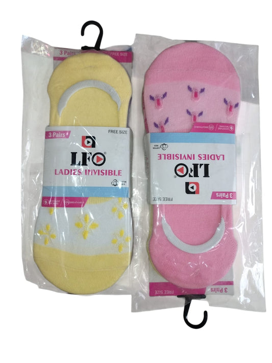 LFO Invisible Socks Ladies LP03-13 By Liberty