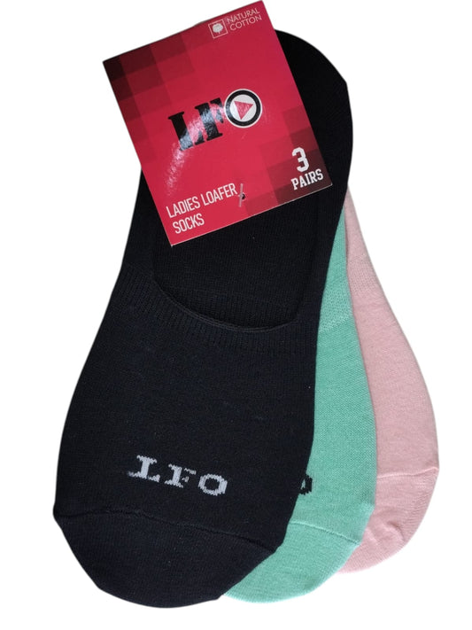 LFO Loafer Socks For Ladies LLS PO3 By Liberty