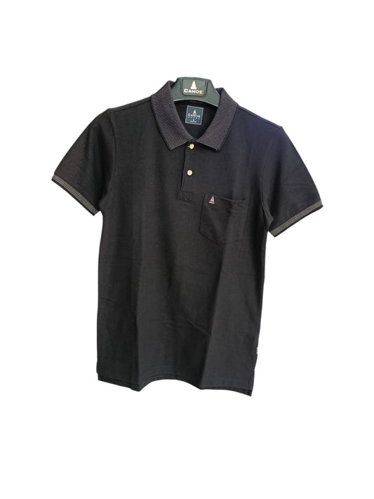 Canoe Men Short Sleeve Polo Neck SOLID Pattern T-Shirt  # TSH-ANGELA