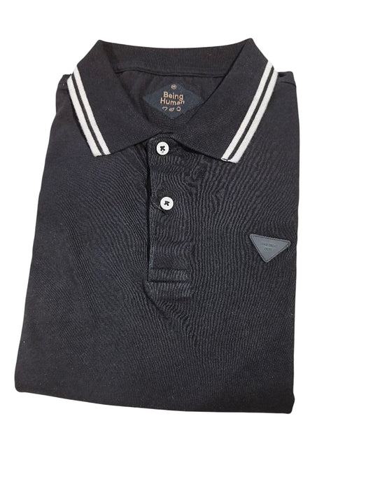 Being Human Clothing Mens-Top Polo Neck #BHP24552