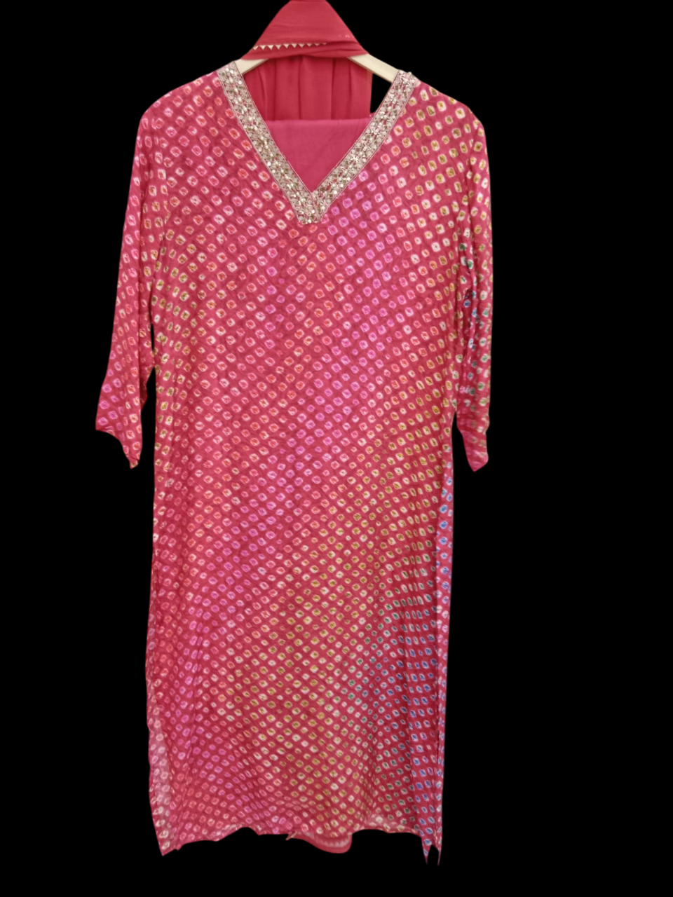 Embroidered Kurta with Trousers & Dupatta #KS-A24-SK-1127