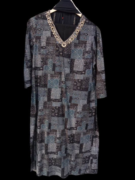 Embroidered Kurta with Trousers & Dupatta # KS-A24-SK-1132