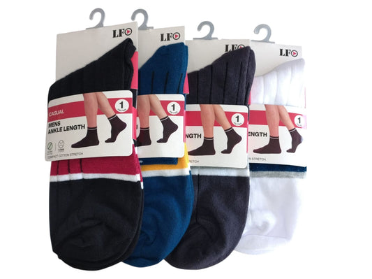 LFO Formal Ankle Socks For Mens MB60002 By Liberty