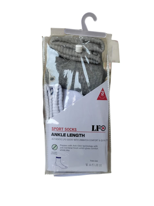 LFO Sports Ankle Socks For Mens MFS PO3(A) By Liberty