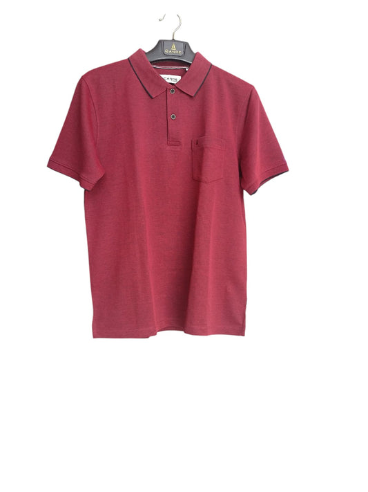 Canoe Men Short Sleeve Polo Neck Solid Pattern T-Shirt # TSH-KELLAN-N1