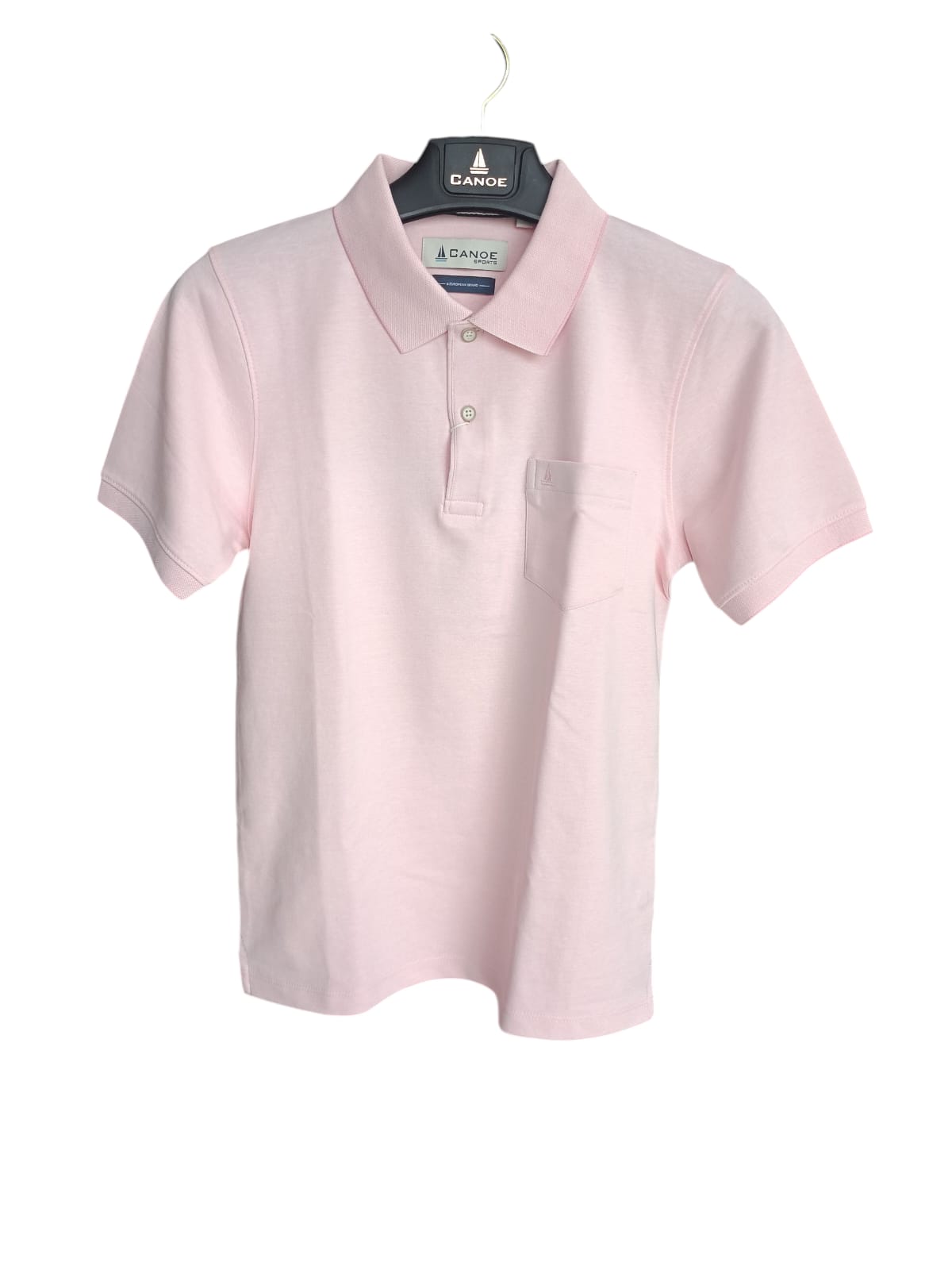 Canoe Men Short Sleeve Polo Neck Solid Pattern T-Shirt # TSH-KELLAN-N1