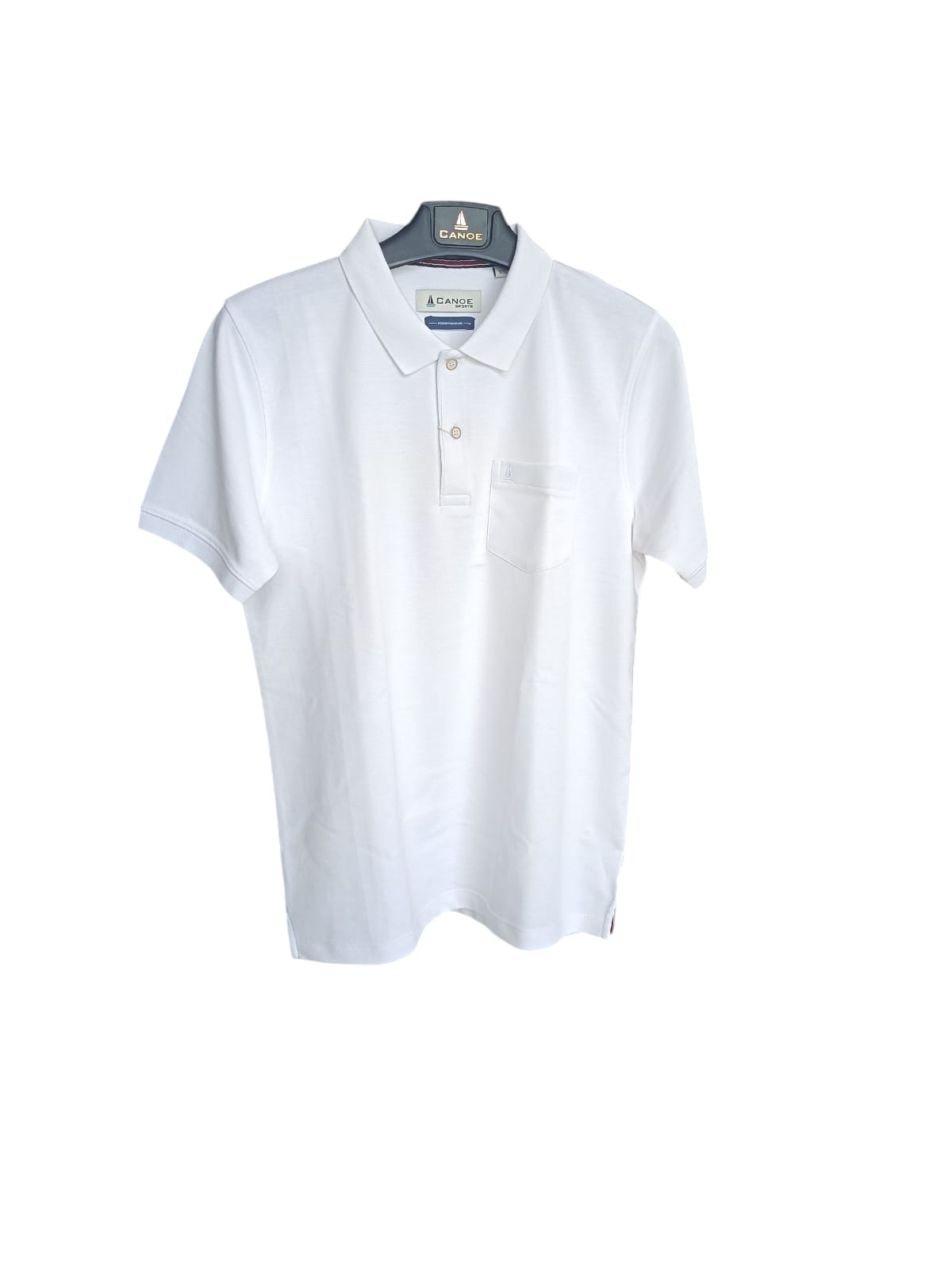 Canoe Men Short Sleeve Polo Neck Solid Pattern T-Shirt # TSH-KELLAN-N1