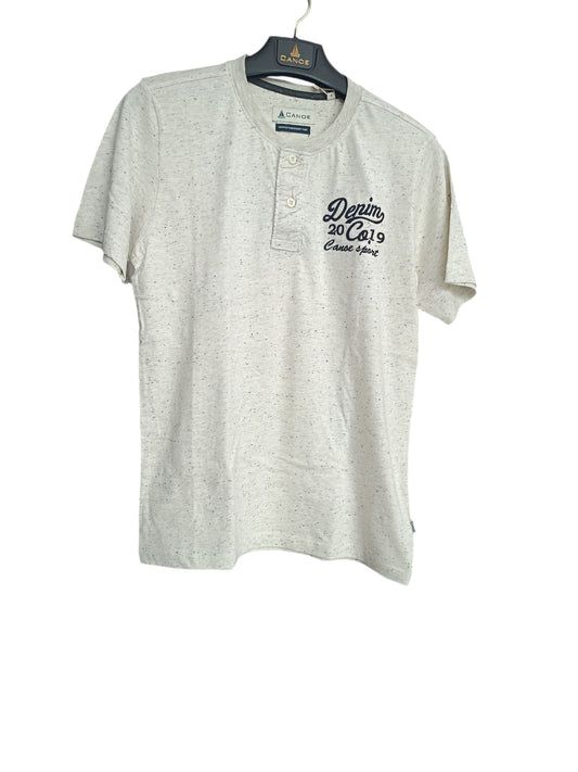 Canoe Men Short Sleeve Polo Neck Solid Pattern T-Shirt # TSH-LEXIO