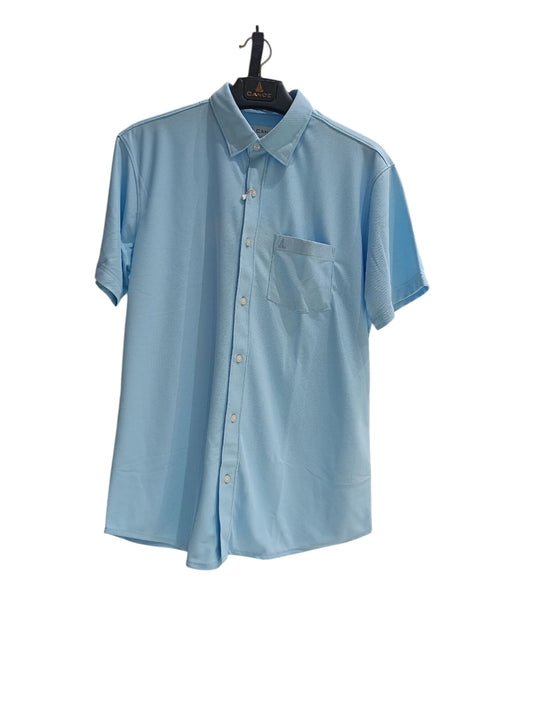 Canoe Men Short Sleeve Polo Neck SOLID Pattern T-Shirt # KCS-F-DECCAN